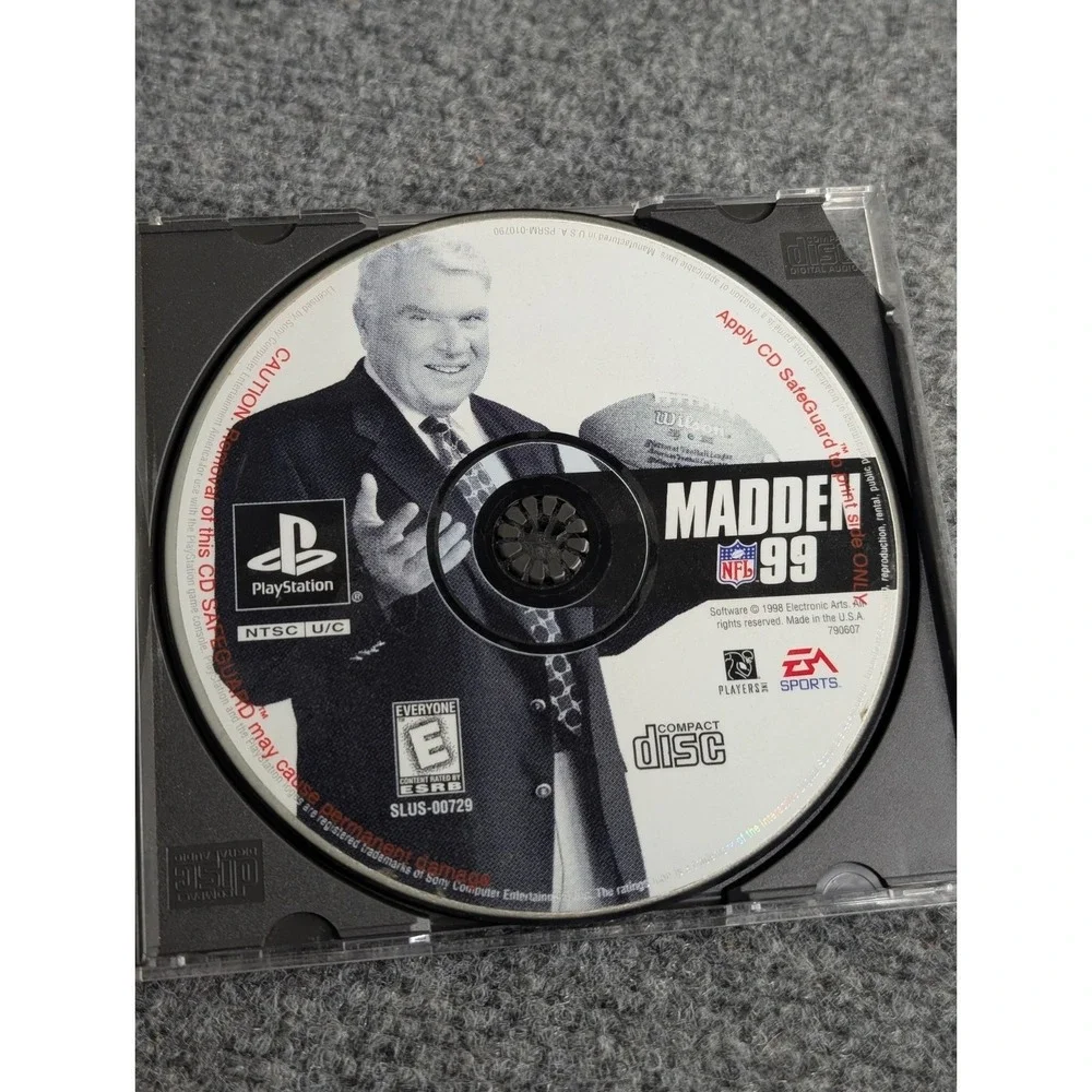 EA Sports Madden NFL 99 Sony PlayStation‎ 1 PS1 Game Disc Only Tested Works